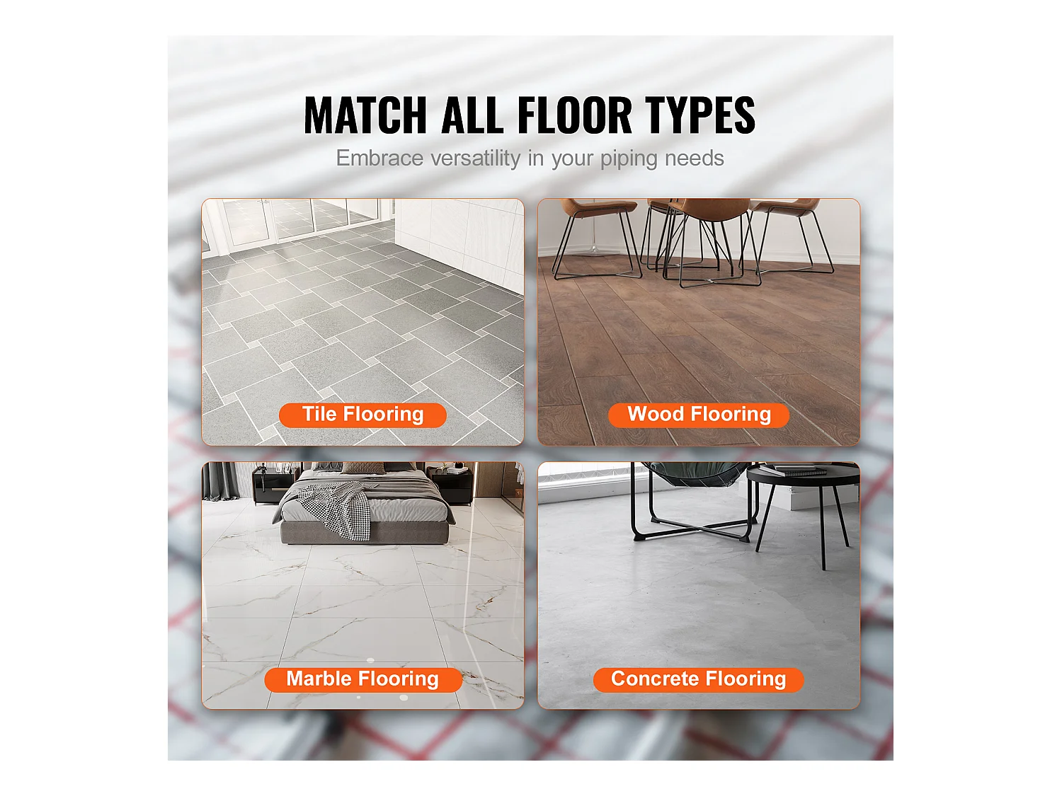 Tube PEX-AL-PEX SucceBuy, Tuyau Composite Aluminium-Plastique de 200 m avec Barrière à l'Oxygène