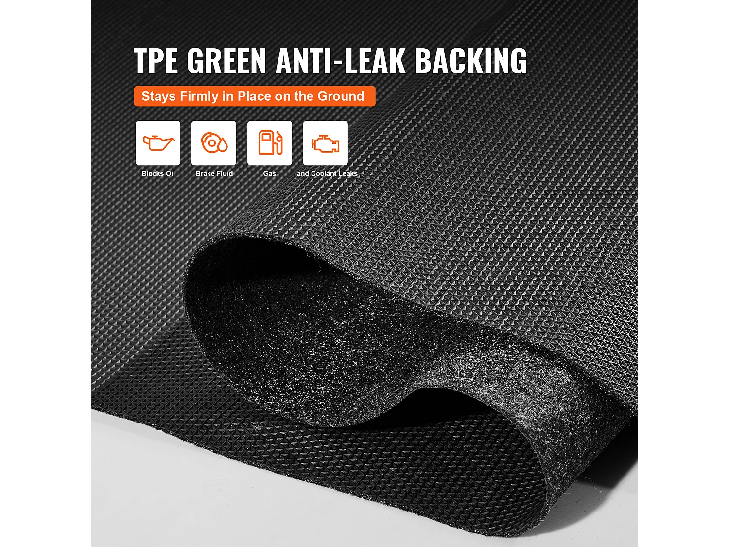 Tapis de Sol de Garage SucceBuy 2.68 x 6.7 m, Antidérapant, Résistant, Imperméable