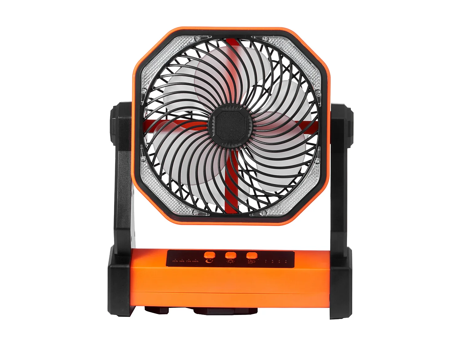 Ventilateur Portable SucceBuy 20,32 CM, Rechargeable avec Lanterne LED, 4 Vitesses Réglables