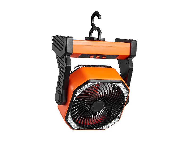 Ventilateur Portable SucceBuy 20,32 CM, Rechargeable avec Lanterne LED, 4 Vitesses Réglables