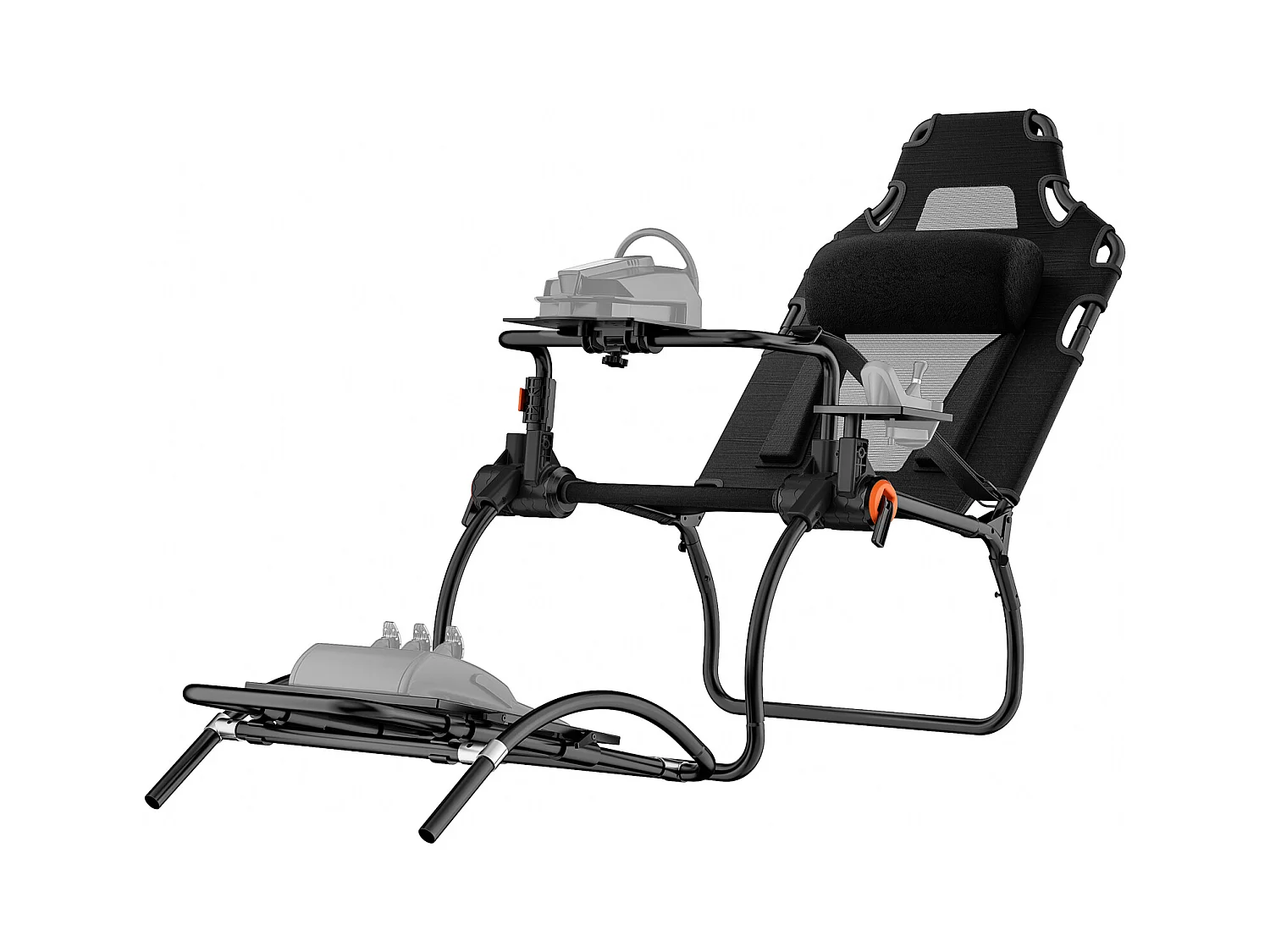 Support de Volant de Course Pliable SucceBuy, Cockpit de Qualité en Acier au Carbone, Hauteur du Volant Réglable