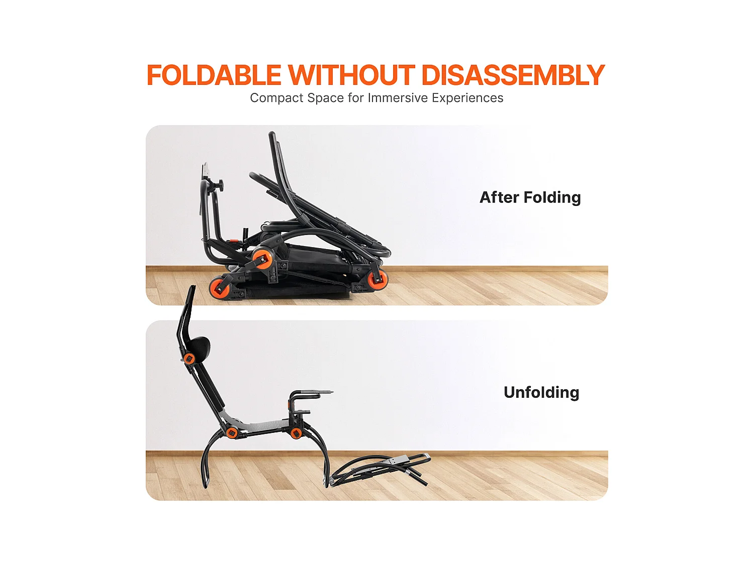 Support de Volant de Course Pliable SucceBuy pour Logitech G923/G920/G29, Mode GT/Formule