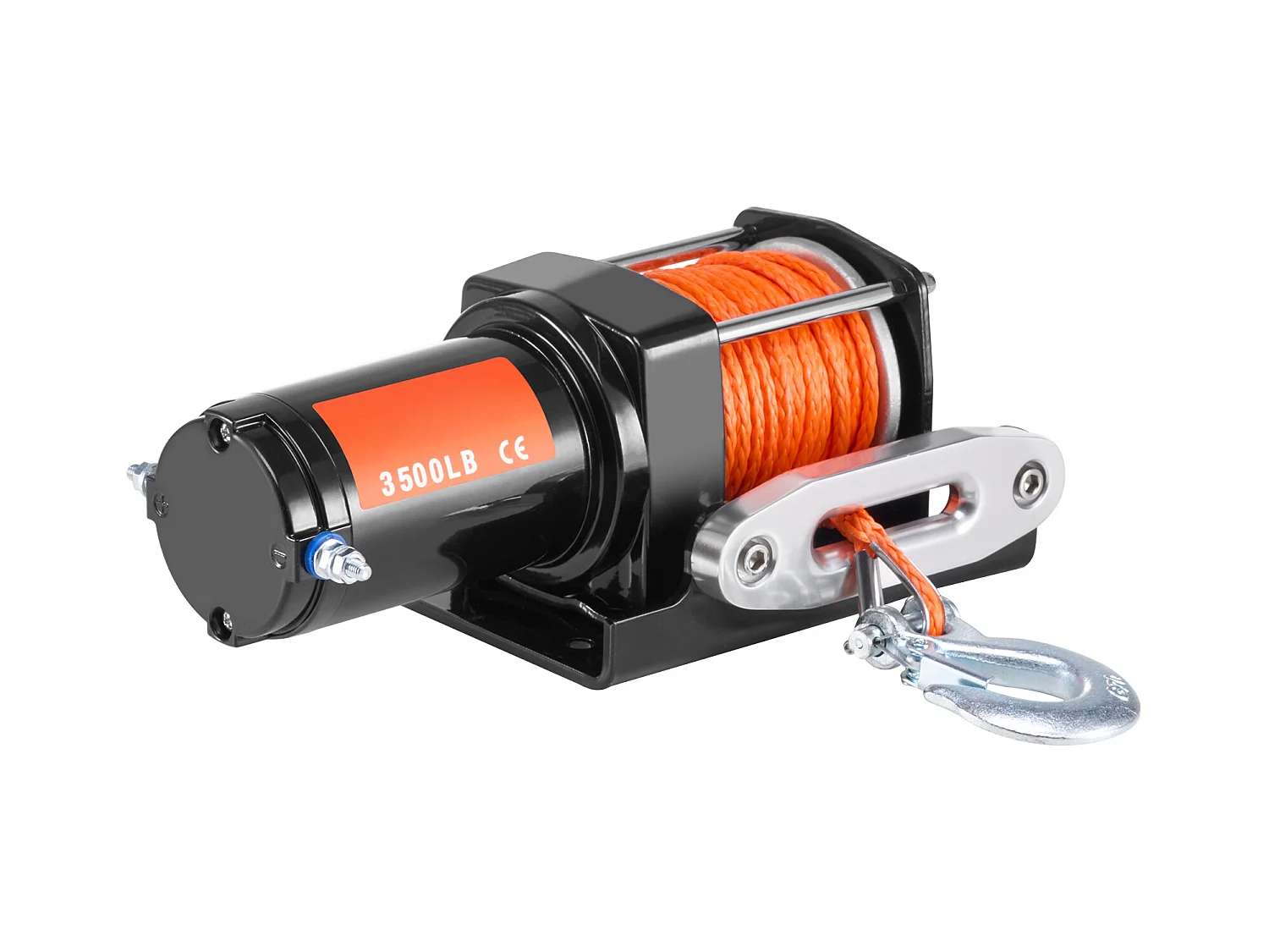 Elektrische Winde SucceBuy 1588 kg, ATV/UTV, Synthetisches Seil, Wasserdicht, Kabelgebundene Steuerung