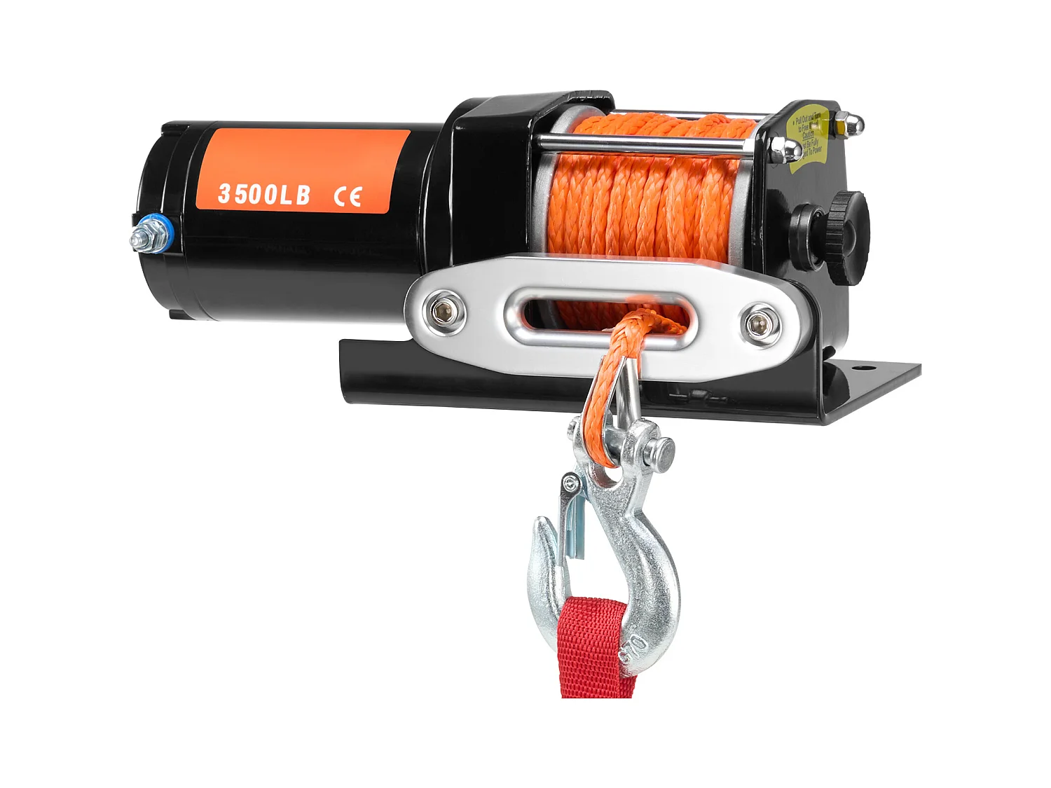 Elektrische Winde SucceBuy 1588 kg, ATV/UTV, Synthetisches Seil, Wasserdicht, Kabelgebundene Steuerung