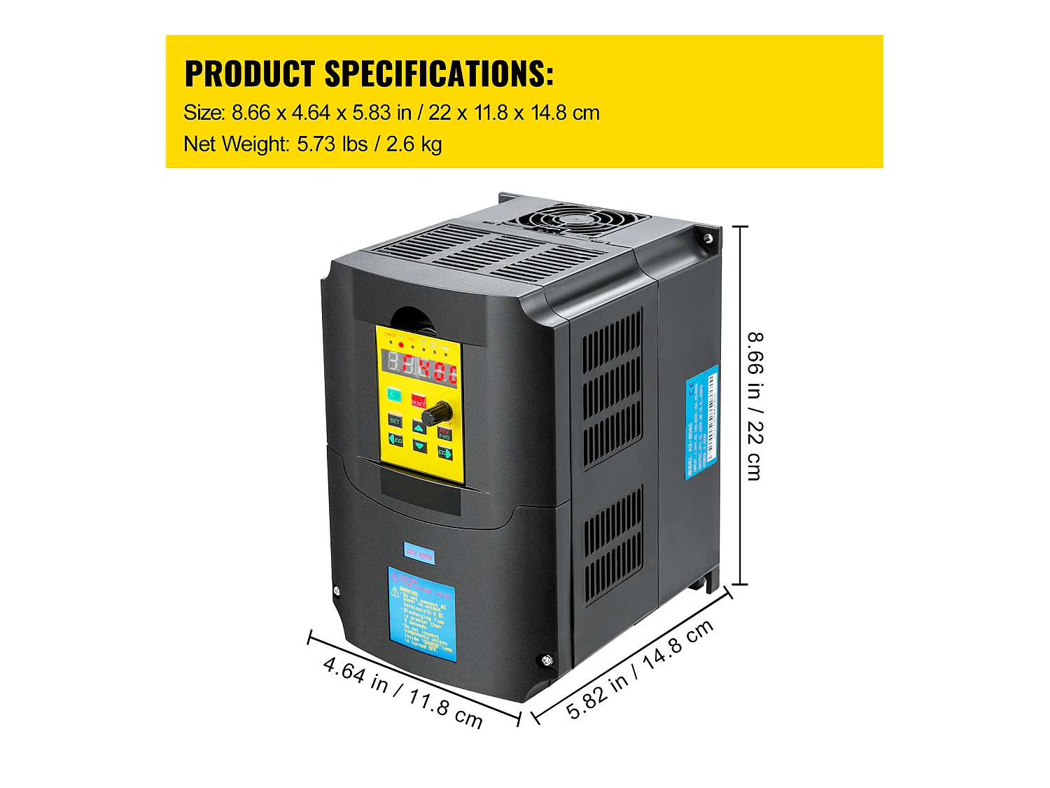 Variateur de Fréquence SucceBuy, 4 kW 220 V 5,5 HP, CNC Régulateur pour Moteur Machine Commande de Vitesse