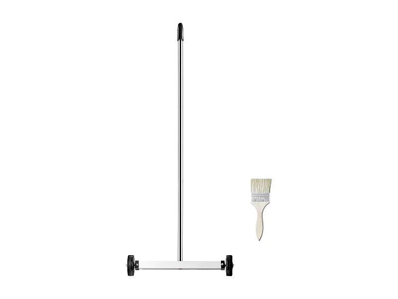 Magnetkehrmaschine, SucceBuy 38 cm Magnetkehrmaschine mit Rädern, 4 kg Kapazität, verstellbarer Griff