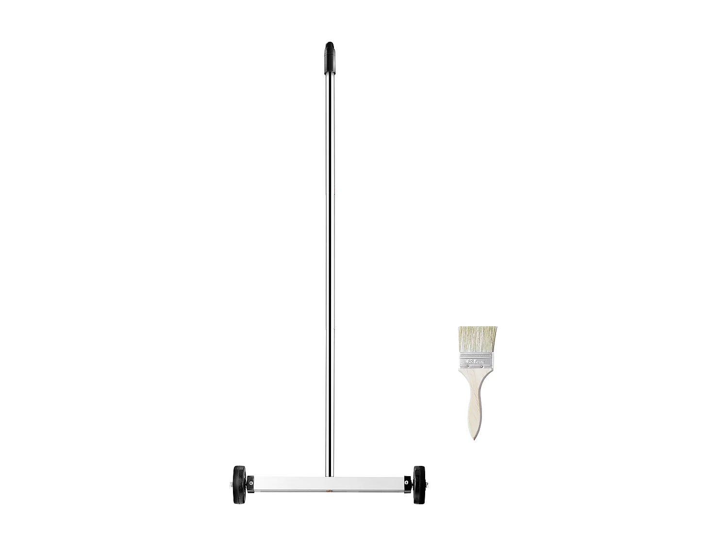 Balayeuse Magnétique, SucceBuy Balai Magnétique de 38 cm avec Roues, Capacité de 4 kg, Poignée Réglable