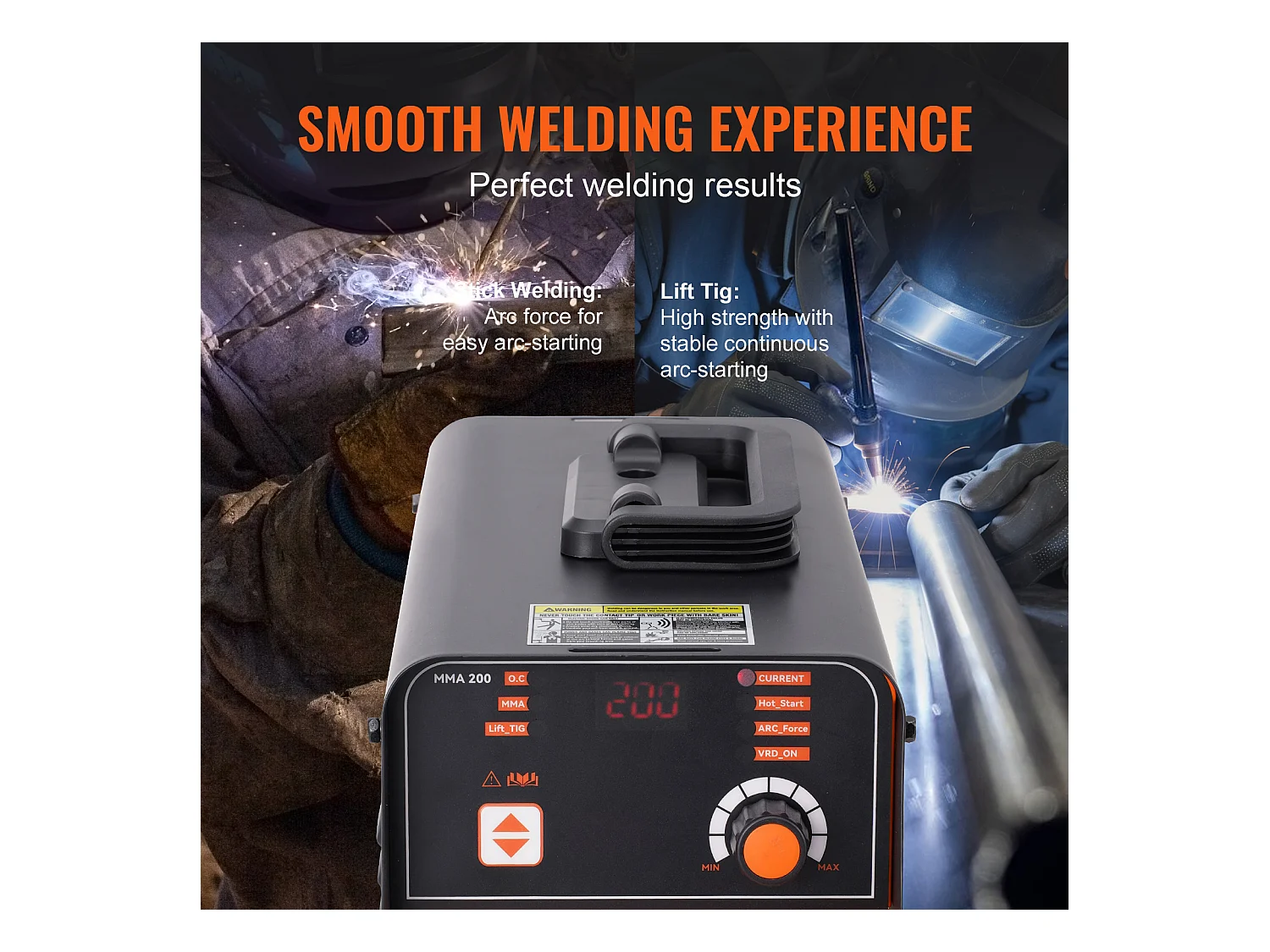 Soudeuse SucceBuy 220V 160A Machine de Soudage à l'Arc Soudeuse TIG à Démarrage à Chaud 2 en 1