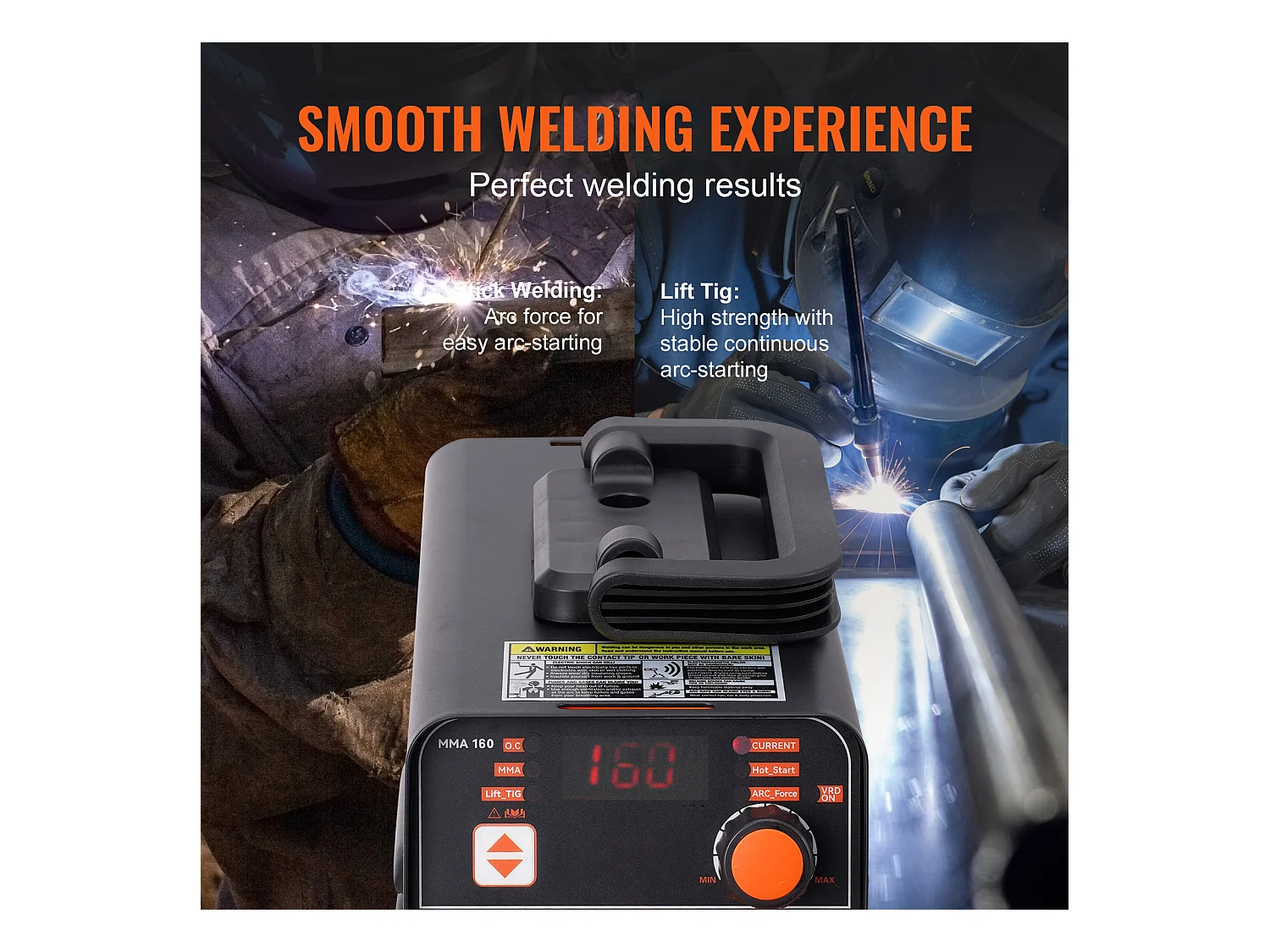 Soldadora SucceBuy Máquina de Soldar por Arco 220V 120A, Soldadora TIG 2 en 1 de Arranque por Calor