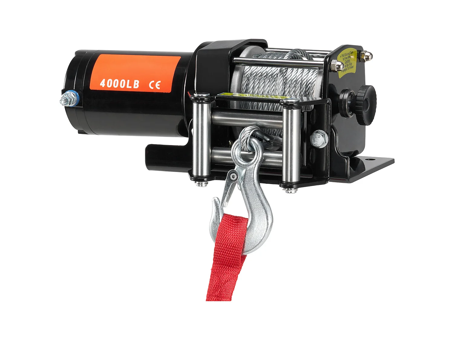 Treuil Électrique SucceBuy 1814 kg, 12 V CC, pour VTT/UTV, avec Câble en Acier à 7 Brins 0,5 x 1188,7 cm, Étanchéité IP55