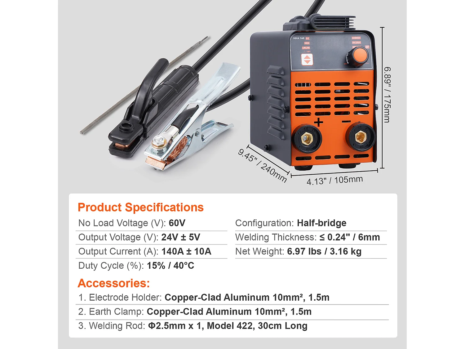 Soudeuse SucceBuy 220V 100A Arc Stick Soudeuse Machine Hot Start Stick/Lift TIG 2 en 1 Soudeuse