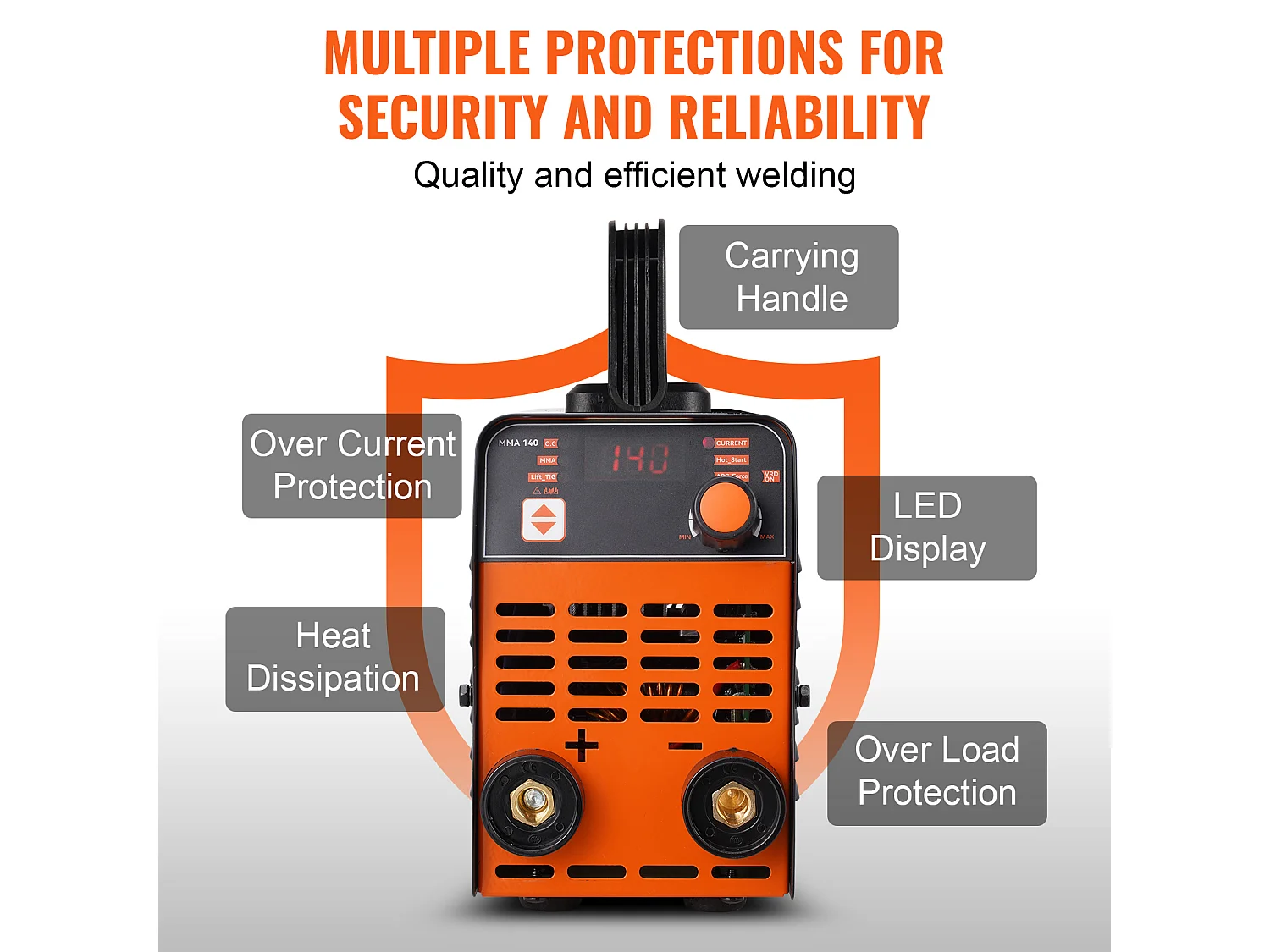 Soudeuse SucceBuy 220V 100A Arc Stick Soudeuse Machine Hot Start Stick/Lift TIG 2 en 1 Soudeuse