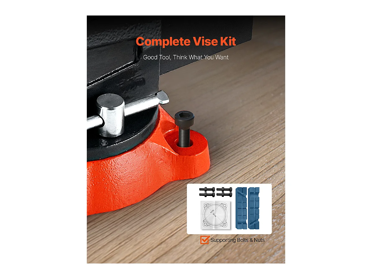 Klamra Stół SucceBuy 13,97 cm z Trudnej Stopu Duktylnej z Obrotową Podstawą Zablokowaną