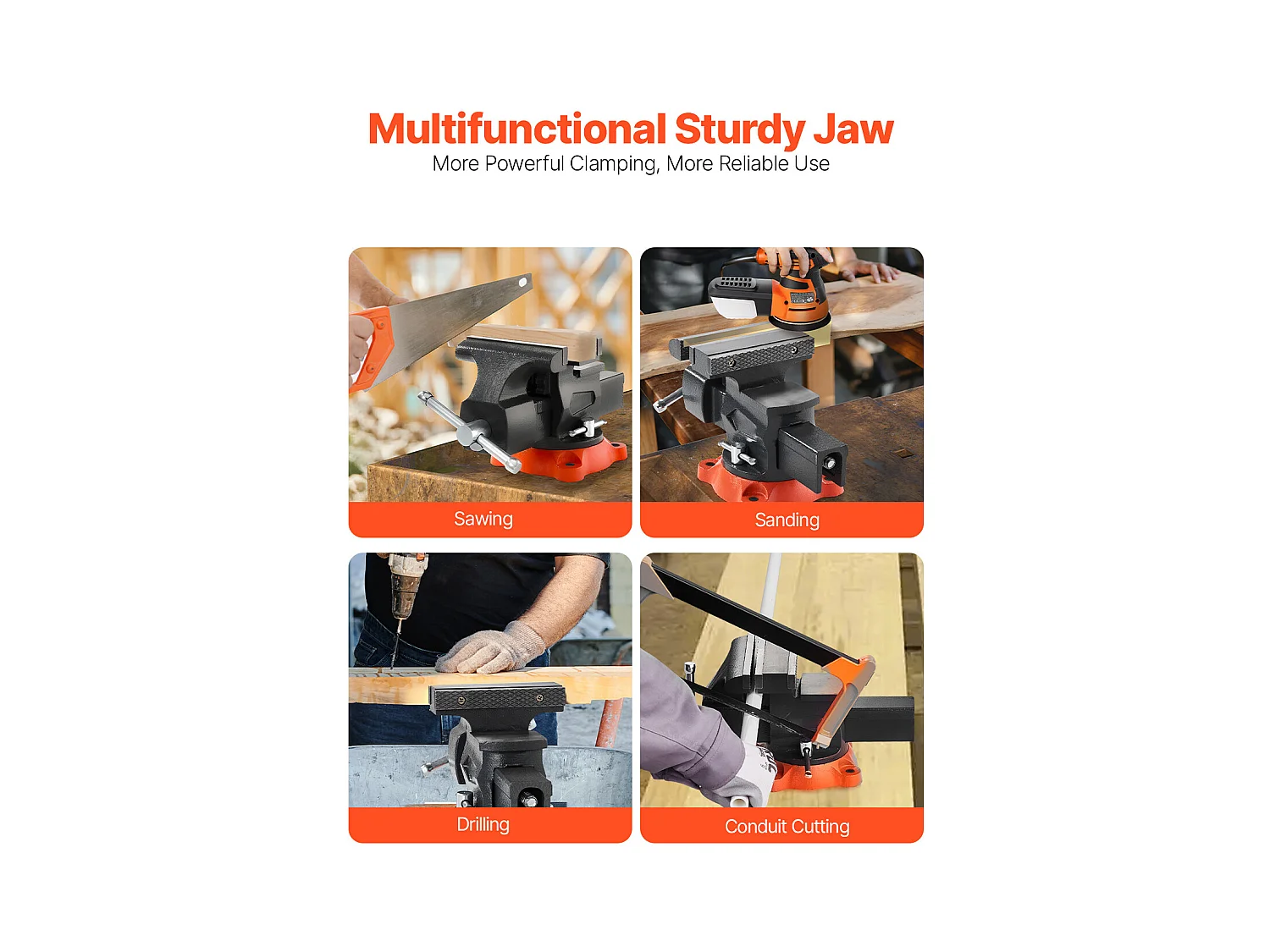 Klamra Stół SucceBuy 13,97 cm z Trudnej Stopu Duktylnej z Obrotową Podstawą Zablokowaną