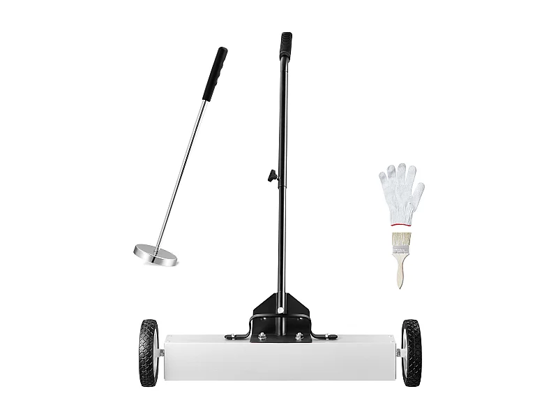 Magnetyczna Zamiatarka, SucceBuy 61 cm Magnetyczna Miotła z Kółkami, Teleskopowe Narzędzie do Zbierania