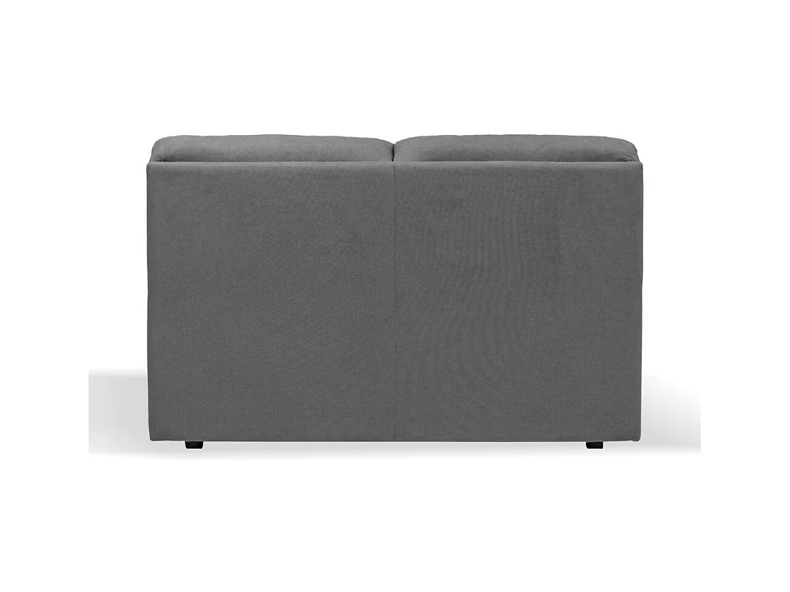 Divano 2 posti Alenda tessuto Penelope22 colore grigio cenere 160x98x92h