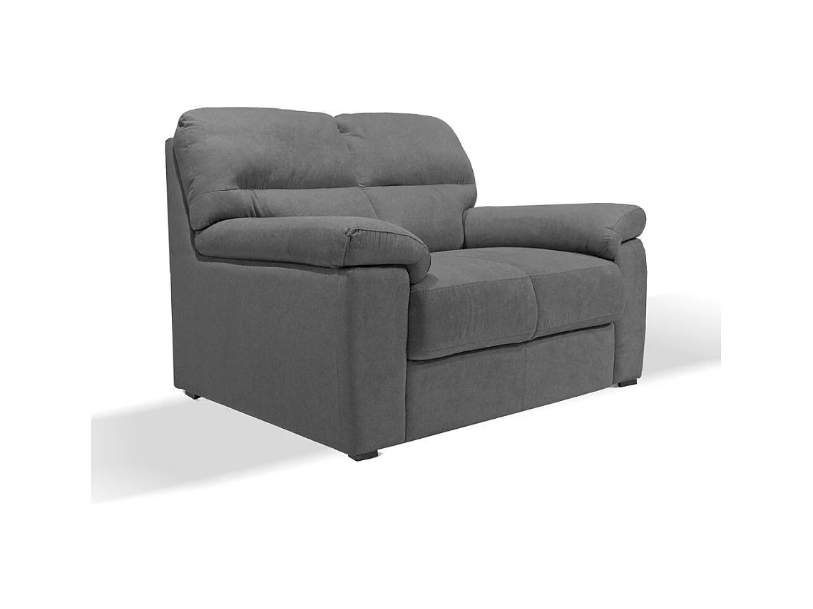 Divano 2 posti Alenda tessuto Penelope22 colore grigio cenere 160x98x92h