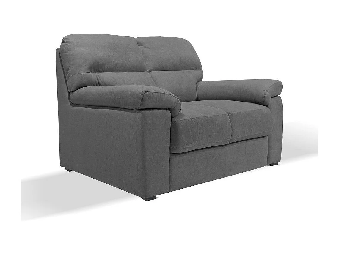 Divano 2 posti Alenda tessuto Penelope22 colore grigio cenere 160x98x92h