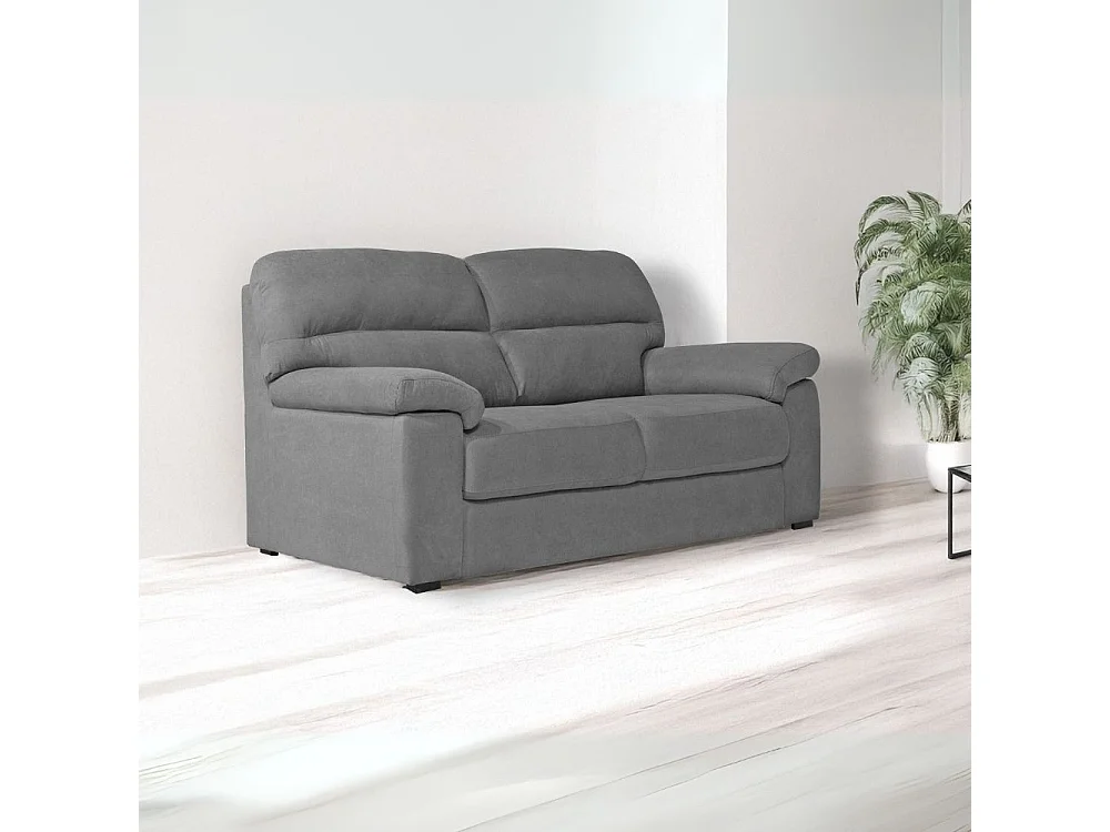 Divano 3 posti Alenda tessuto Penelope22 colore grigio cenere 211x98x92h