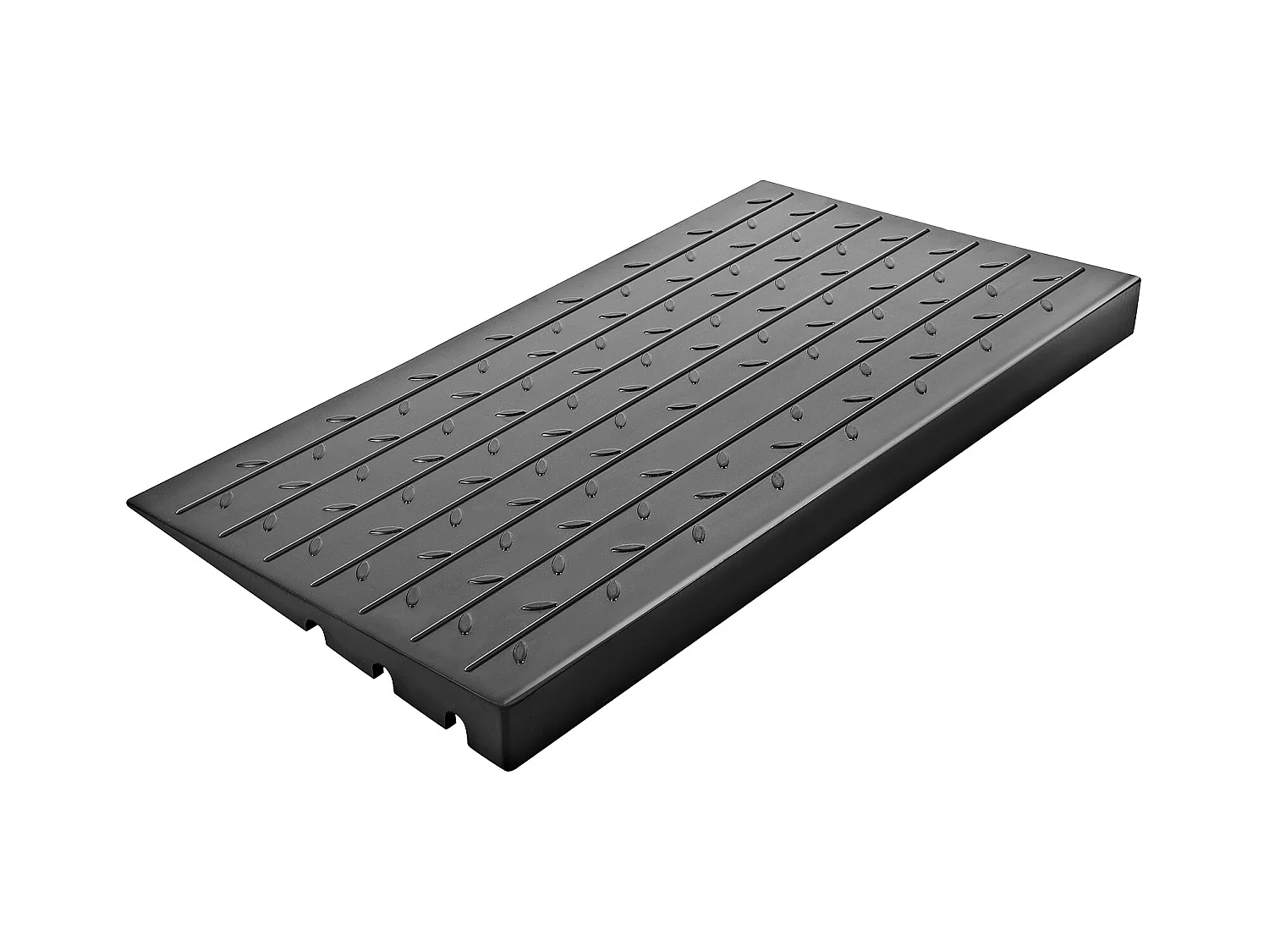Rampe de Trottoir en Caoutchouc SucceBuy, Hauteur de 102 mm, Capacité de Charge de 1000 kg, Accès en Fauteuil Roulant