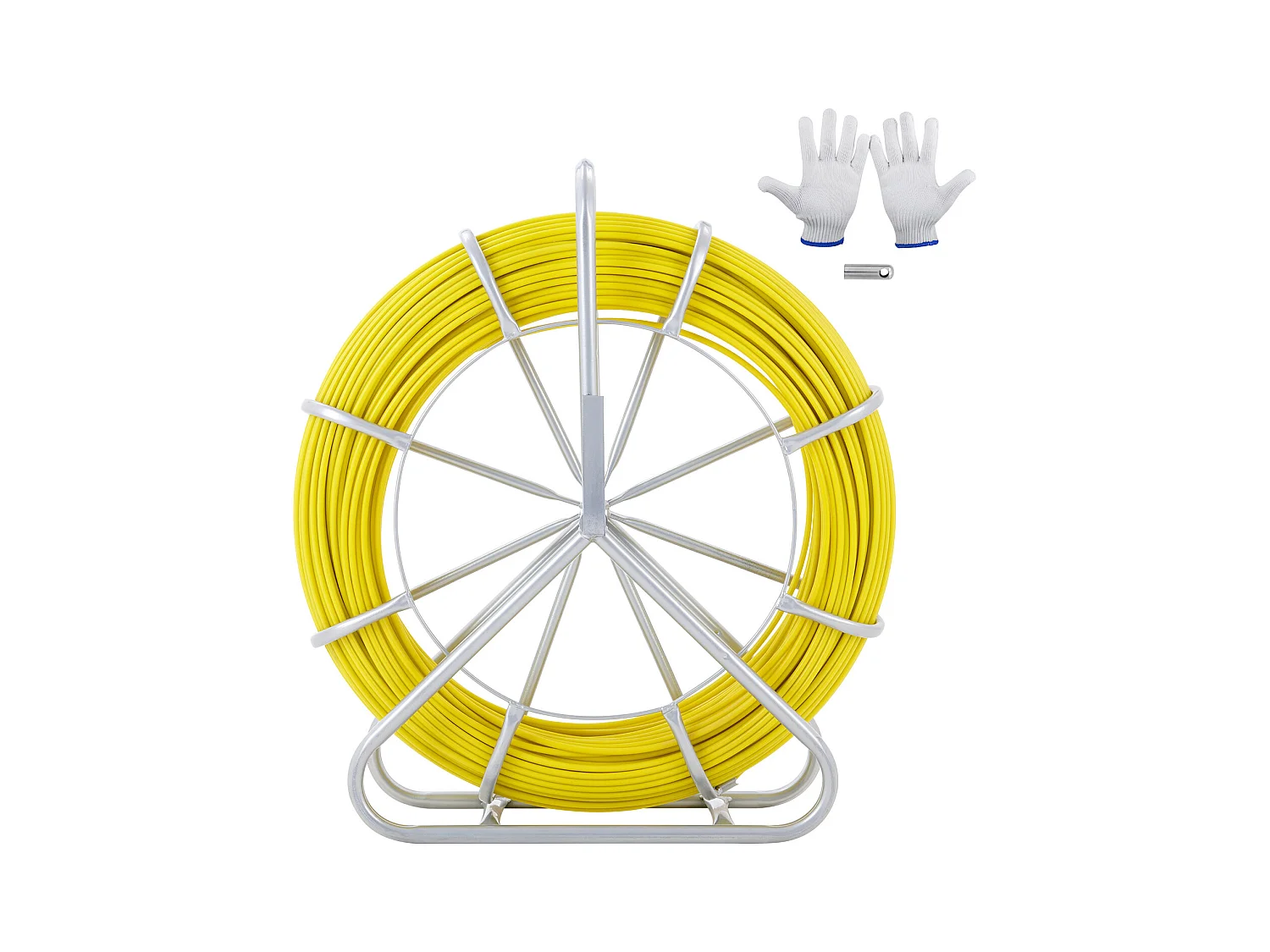 Fish Tape Puller Fibra SucceBuy di Vetro 18288cm 0.8cm Cavo di Filo che Passa Condotto Rodder