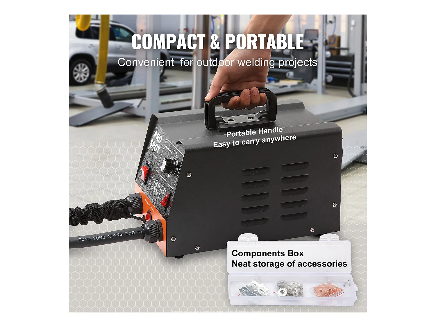 Kit de Réparation de Bosses pour Soudeuse à Goujon SucceBuy 3 KW, Soudeuse par Points, Extracteur de Bosses, 6 Modes de Soudage