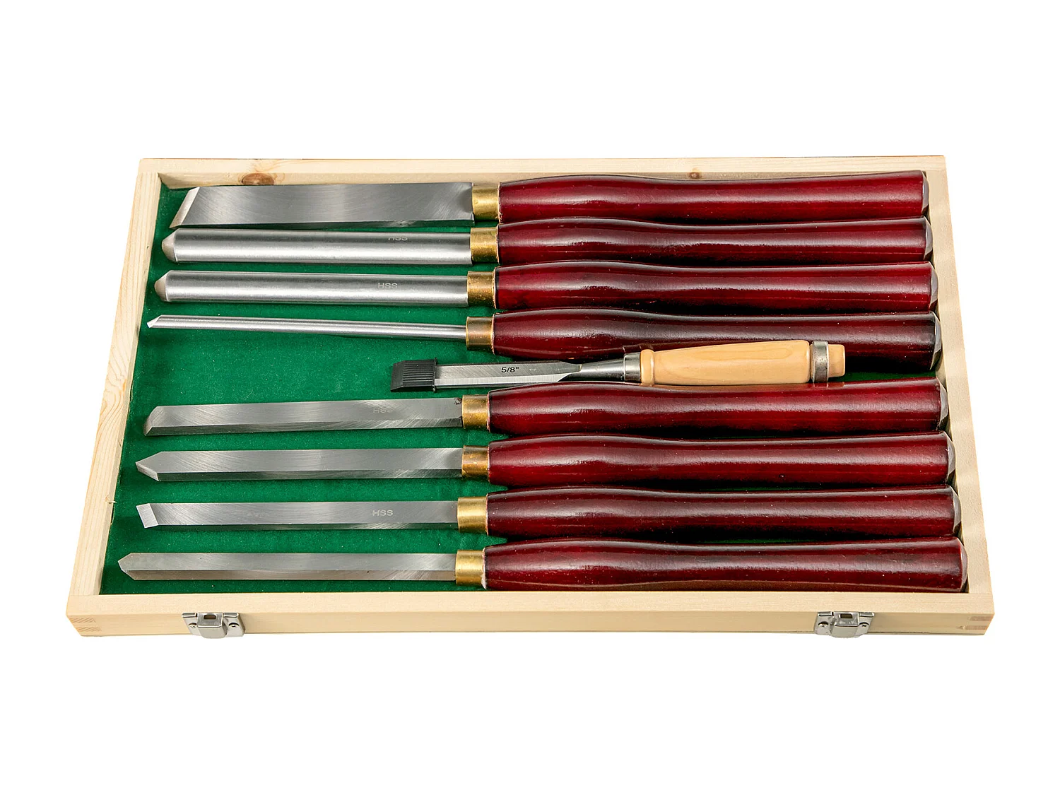 Ensembles de Ciseaux SucceBuy Wood Chisel Sets 8pcs Lathe Chisels for Wood Root Furniture (Jeu de Ciseaux à Bois)