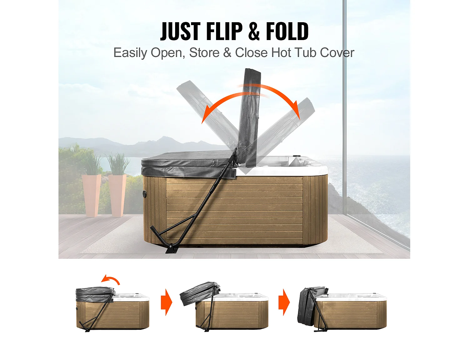 Lève-Couvercle SucceBuy Lève-Couvercle de Spa à Montage en Dessous - Idéal pour de Nombreux Spas