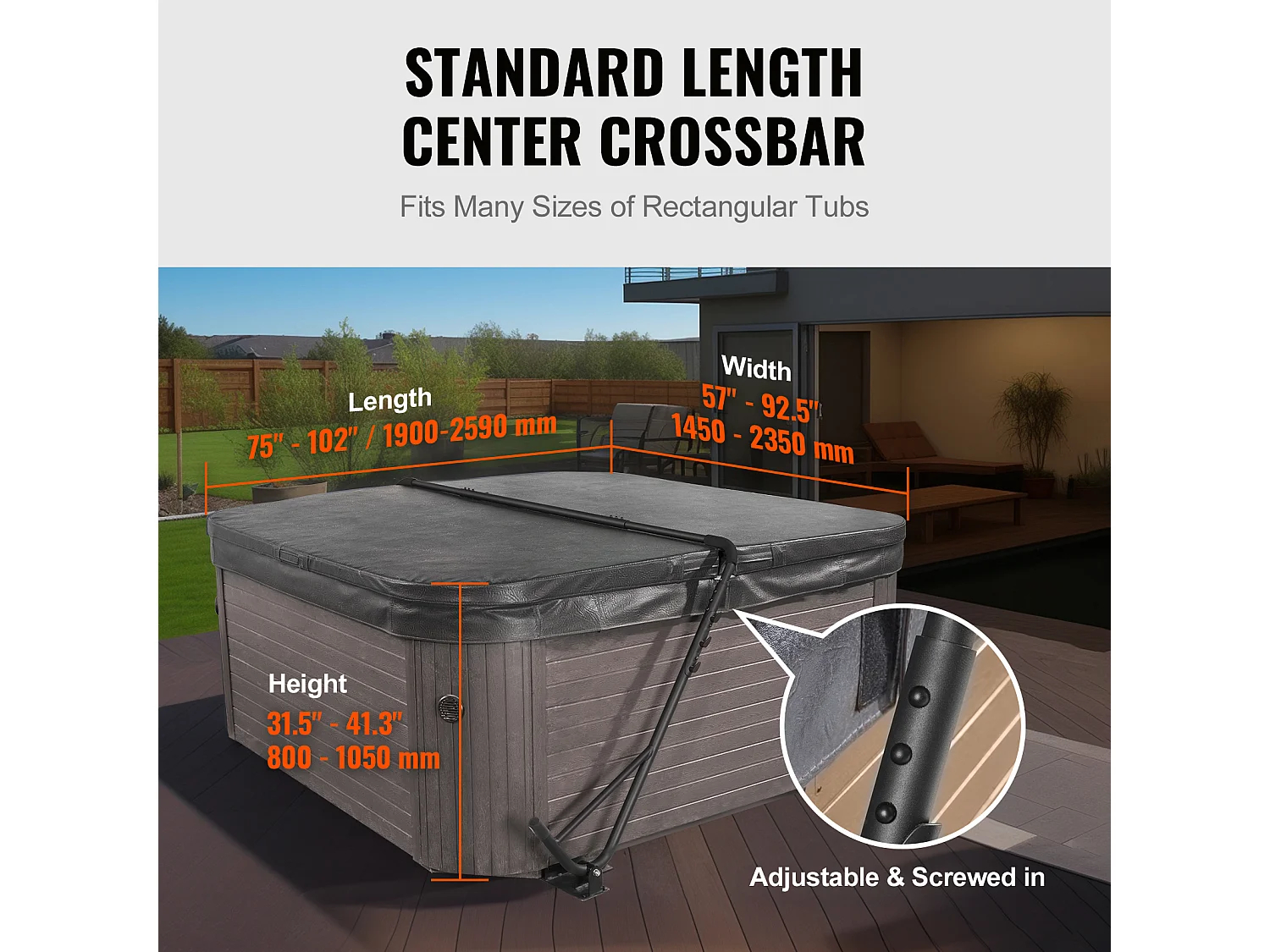 Lève-Couvercle SucceBuy Lève-Couvercle de Spa à Montage en Dessous - Idéal pour de Nombreux Spas