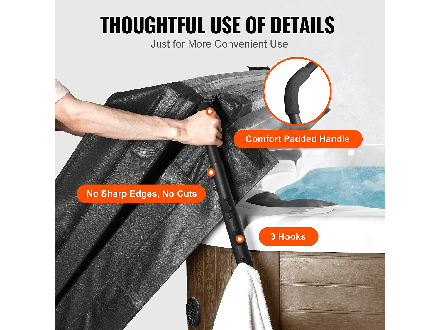 Lève-Couvercle SucceBuy Lève-Couvercle de Spa à Montage en Dessous - Idéal pour de Nombreux Spas