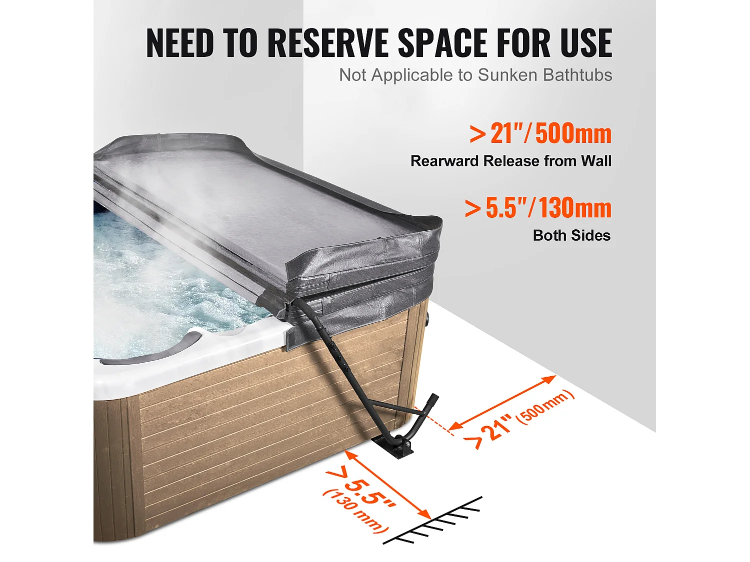 Lève-Couvercle SucceBuy Lève-Couvercle de Spa à Montage en Dessous - Idéal pour de Nombreux Spas