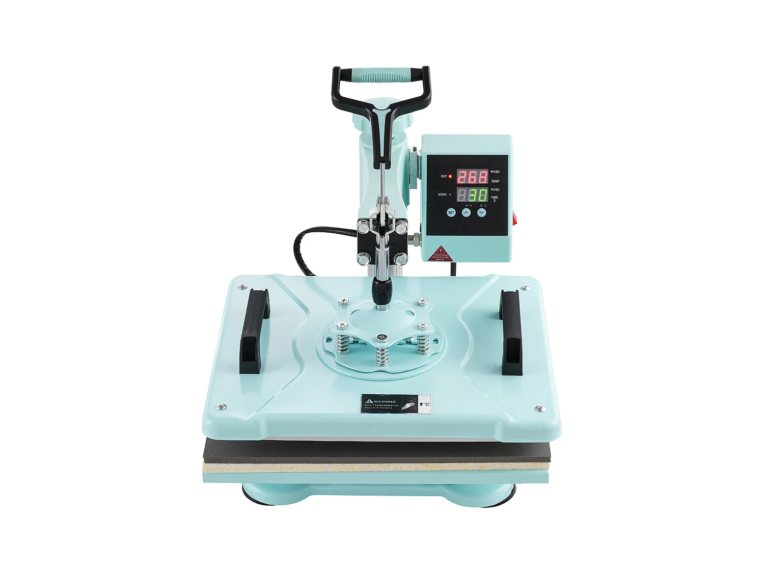 Presse à Chaud SucceBuy Machine de Transfert de Chaleur 30,48 x 38,1 cm pour T-Shirts et Chapeaux 2 en 1 Verte