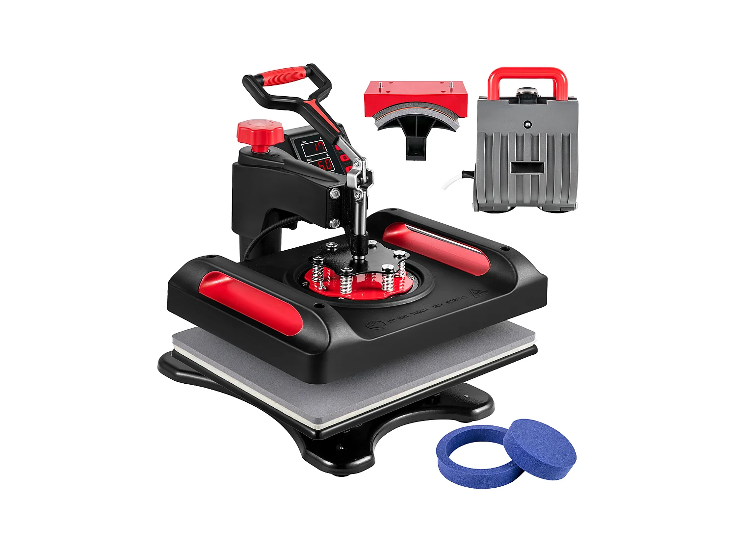 Heißpresse SucceBuy 30,48 x 38,1 cm 5-in-1-Sublimationsmaschine Rot