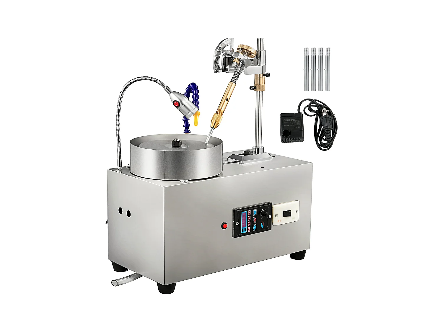 Ponceuse-Polisseuse SucceBuy Machine à Facettes pour Pierres Précieuses 2800 tr/min Polisseuse de Roche Polisseuse de Bijoux