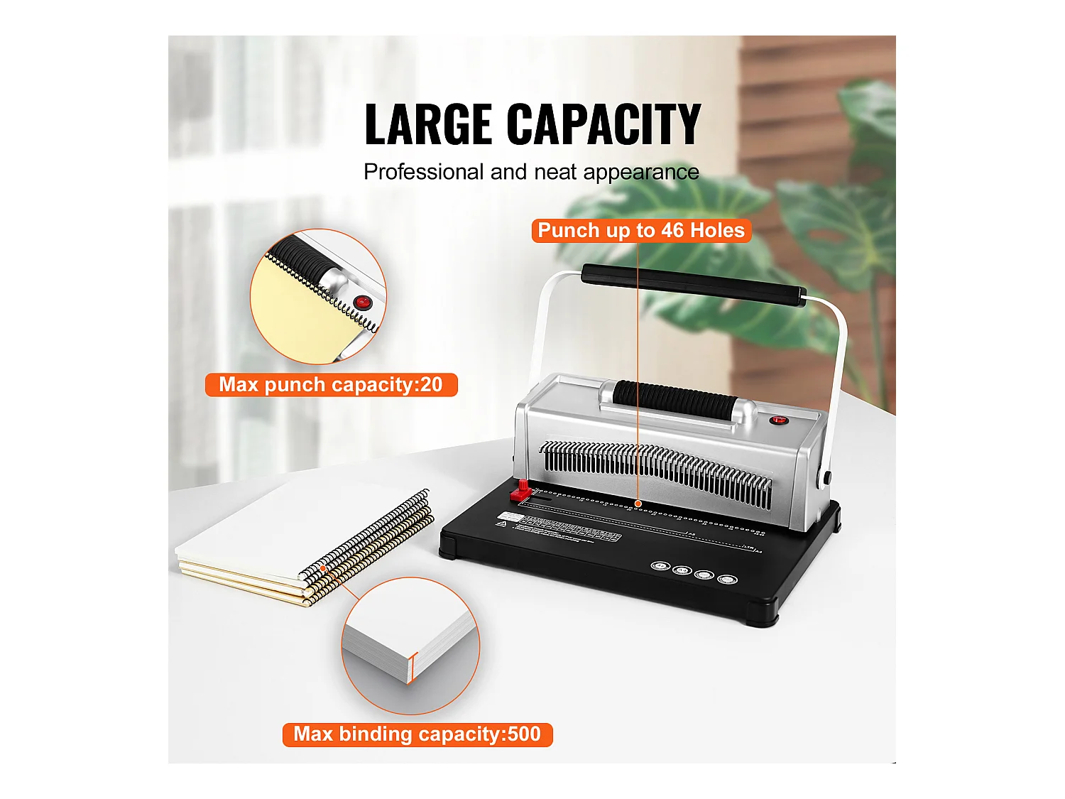 Relieuse Machine à Relier en Spirale SucceBuy Coil 100 Épines, Reliure Électrique