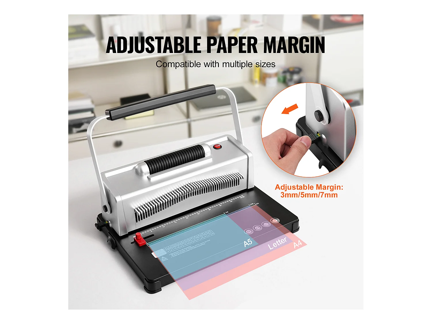 Relieuse Machine à Relier en Spirale SucceBuy Coil 100 Épines, Reliure Électrique