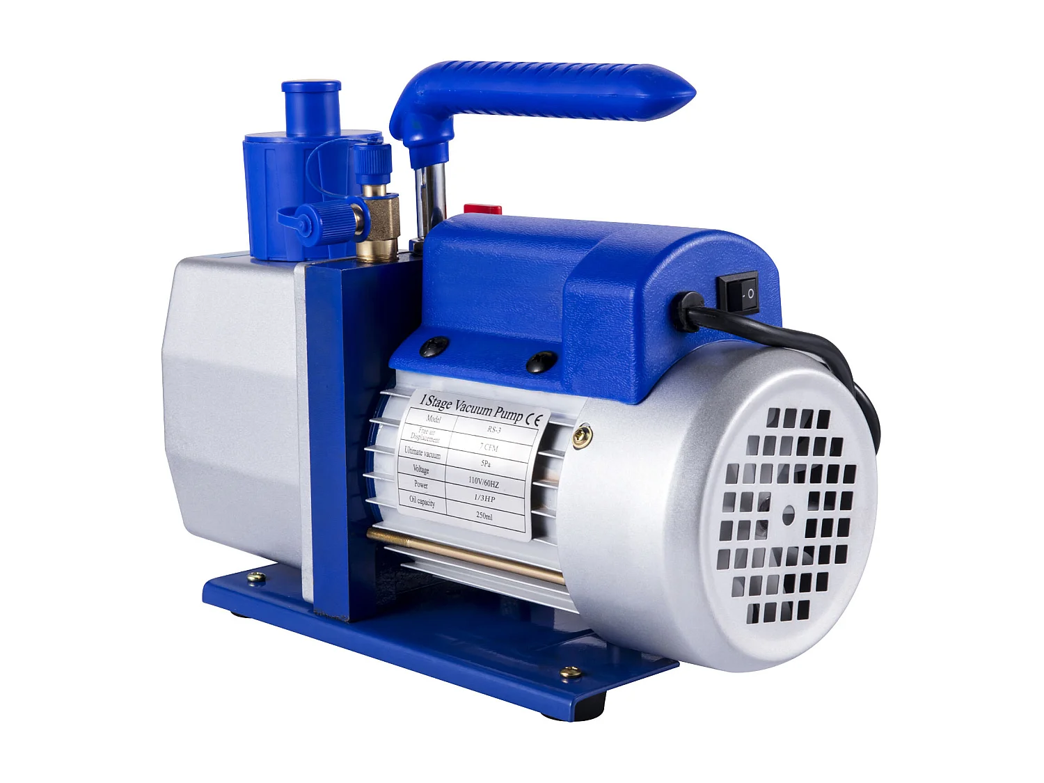 Pompe à Vide Climatisation SucceBuy, 7 CFM, 1/2 CV, Idéale pour les Applications CVC Profondes