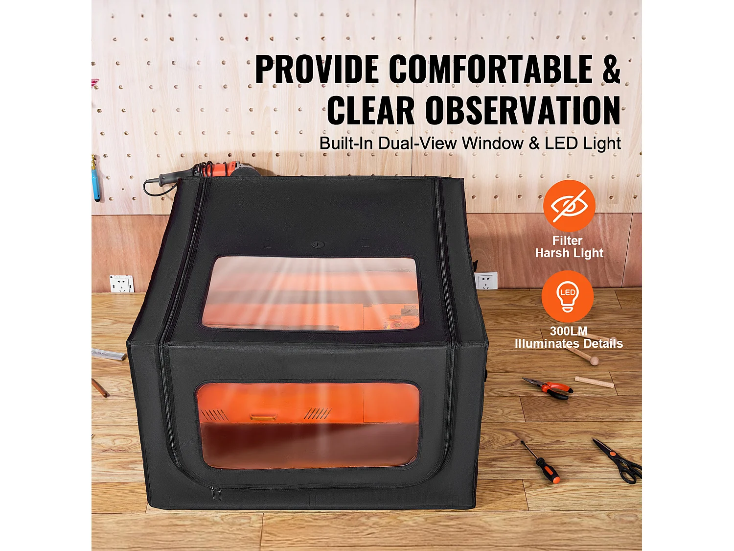 Grabador Láser SucceBuy Grabador Láser de 80.01 x 80.01 x 49.78 cm con Carcasa Ignífuga