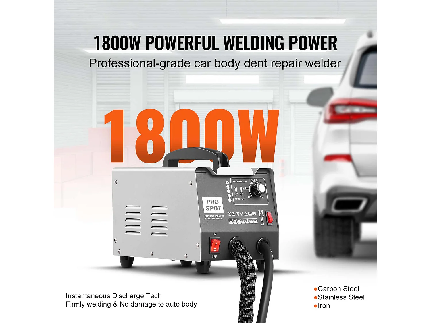 Kit de Réparation de Bosses pour Soudeuse à Goujon SucceBuy Machine d'Extraction de Bosses par Soudage par Points avec 7 Modes