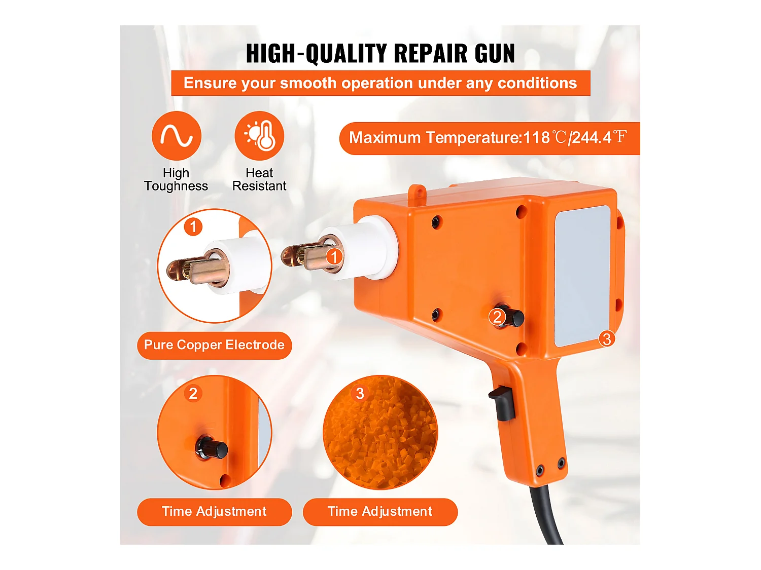 Kit de Réparation de Bosses pour Carrosserie SucceBuy 800 VA Soudeur de Goujons Extracteur de Bosses Spot