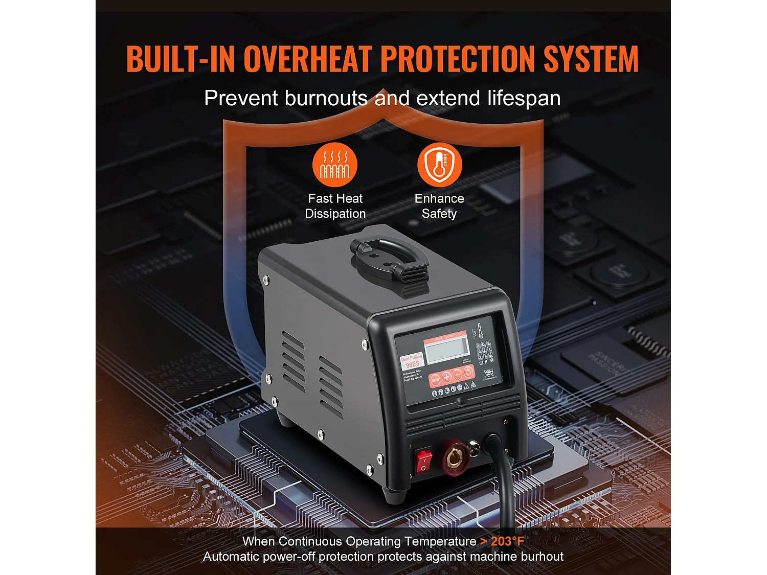 Kit De Reparación De Abolladuras Para Soldadora De Pernos SucceBuy, Soldadora Por Puntos 3 kW Con 9 Modos