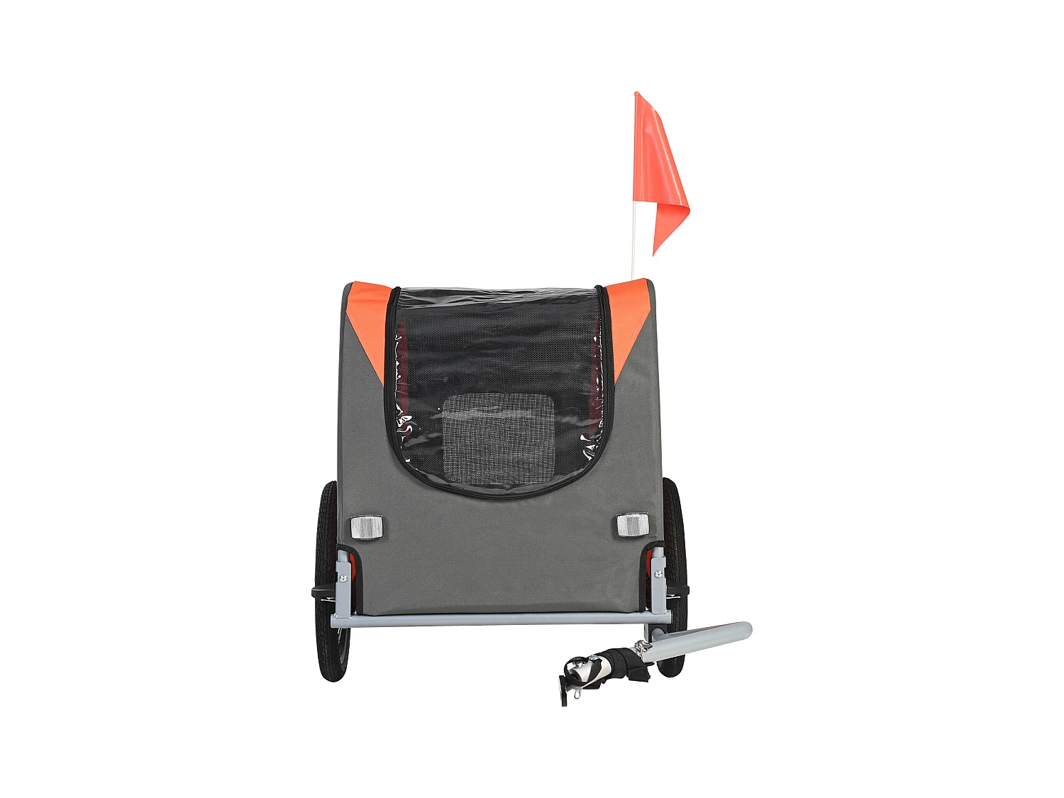 Remorque 2in1 de Vélo, SucceBuy Remorque pour Vélo pour Animaux de Compagnie, Porte-Vélo pour Chien et Chat, Charge de 30 kg, Acier Résistant à l'Eau