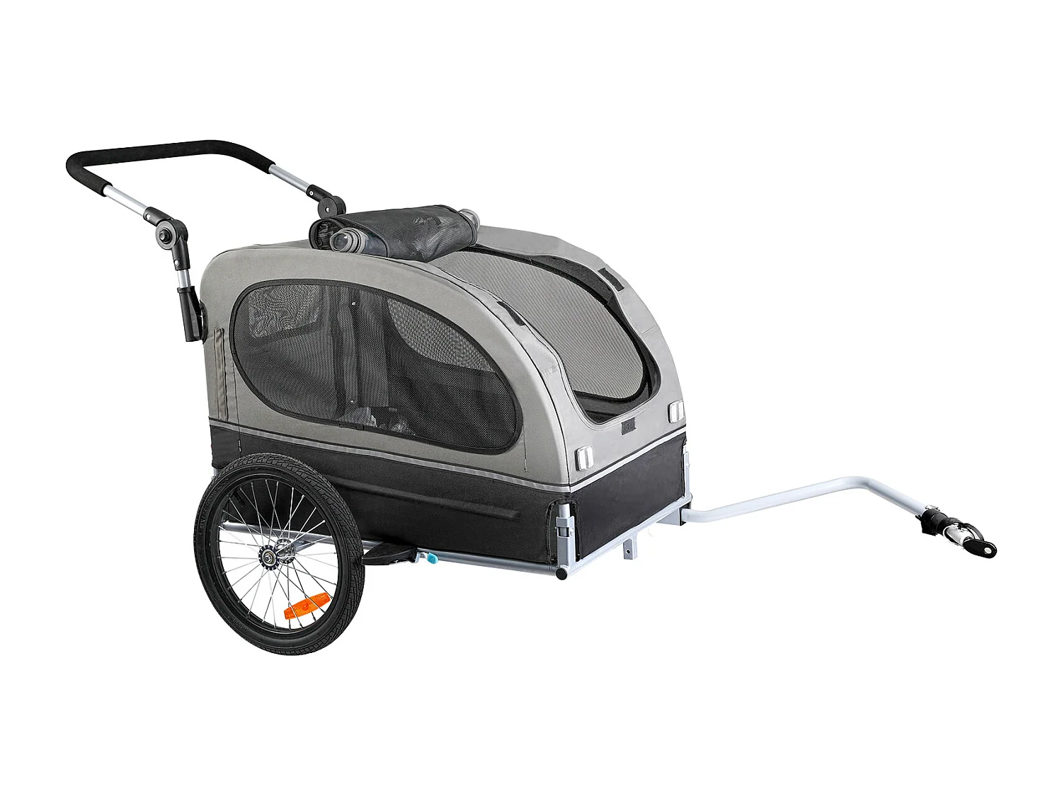 Remorque 2in1 de Vélo, SucceBuy Remorque et Poussette pour Chien et Chat, Capacité de 40 kg, Résistante à l'Eau