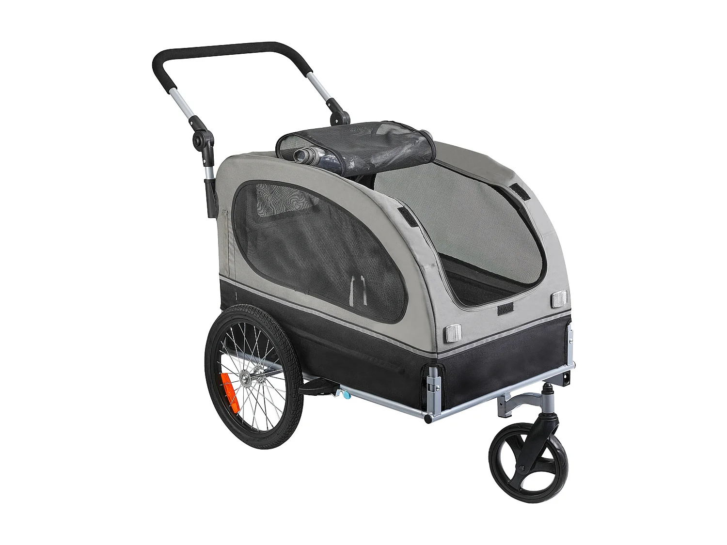 Remorque 2in1 de Vélo, SucceBuy Remorque et Poussette pour Chien et Chat, Capacité de 40 kg, Résistante à l'Eau