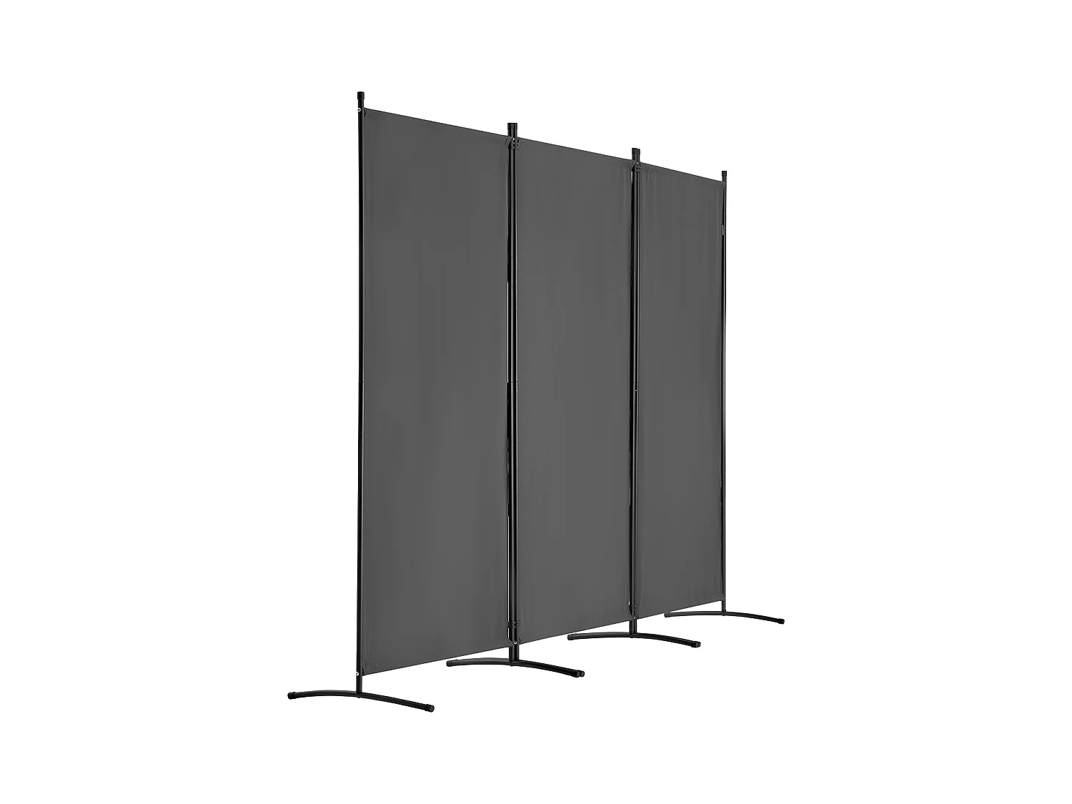 Cloison de Séparation SucceBuy Séparateur de Pièce à 3 Panneaux, Paravent de Confidentialité Pliable, Cloison Portable pour Bureau, Chambre à Coucher, Bureau, Gris