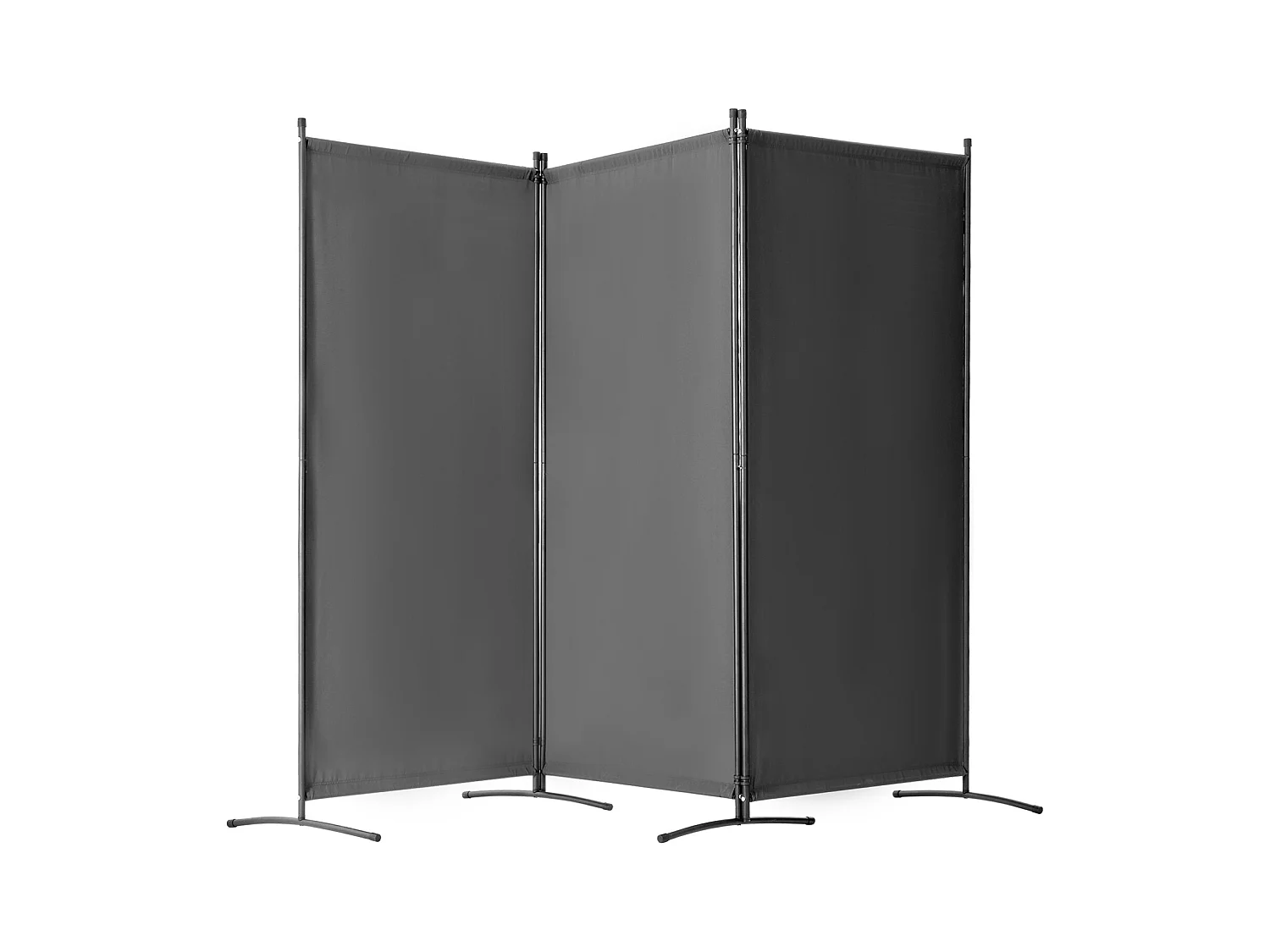 Cloison de Séparation SucceBuy Séparateur de Pièce à 3 Panneaux, Paravent de Confidentialité Pliable, Cloison Portable pour Bureau, Chambre à Coucher, Bureau, Gris