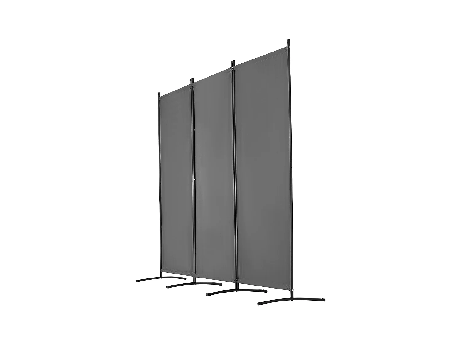 Cloison de Séparation SucceBuy Séparateur de Pièce à 3 Panneaux, Paravent de Confidentialité Pliable, Cloison Portable pour Bureau, Chambre à Coucher, Bureau, Gris