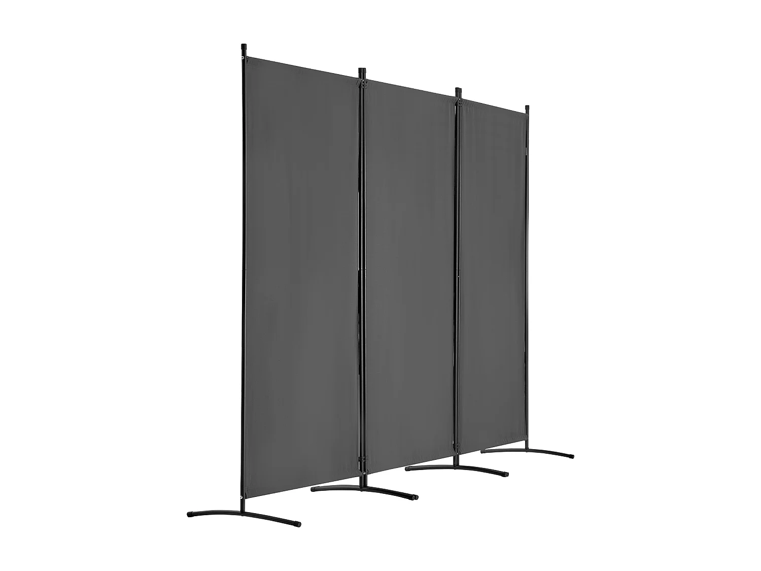 Cloison de Séparation SucceBuy Séparateur de Pièce à 3 Panneaux, Paravent de Confidentialité Pliable, Cloison Portable pour Bureau, Chambre à Coucher, Bureau, Gris