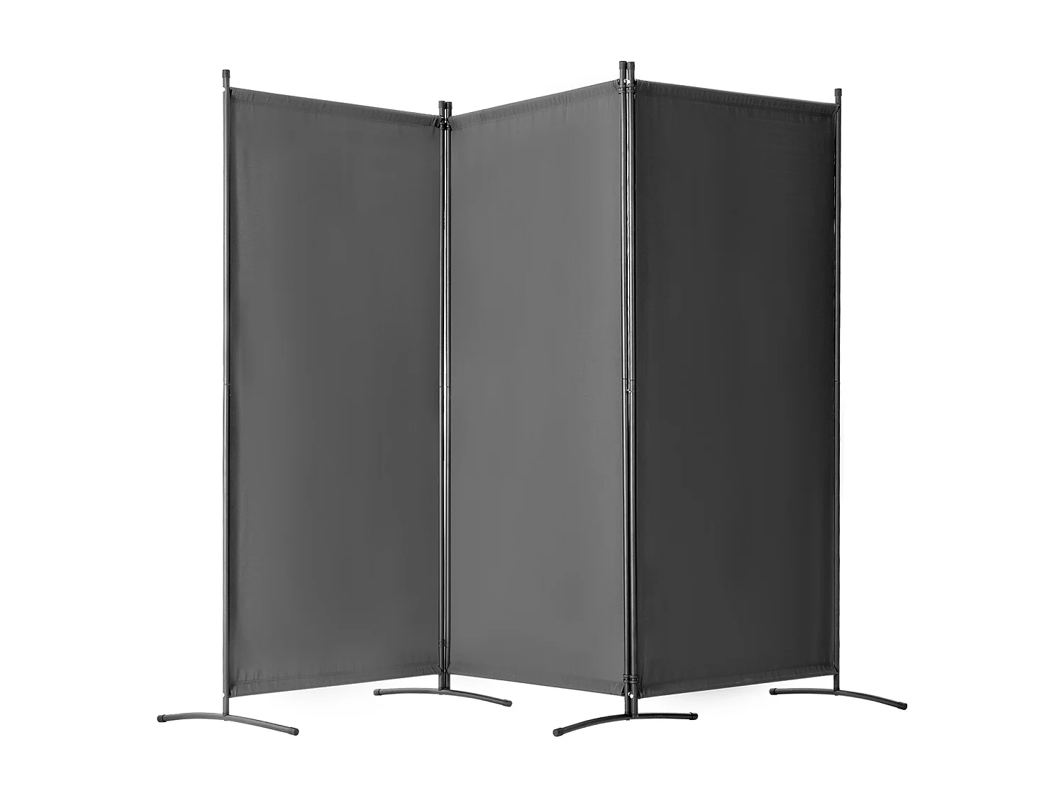 Cloison de Séparation SucceBuy Séparateur de Pièce à 3 Panneaux, Paravent de Confidentialité Pliable, Cloison Portable pour Bureau, Chambre à Coucher, Bureau, Gris