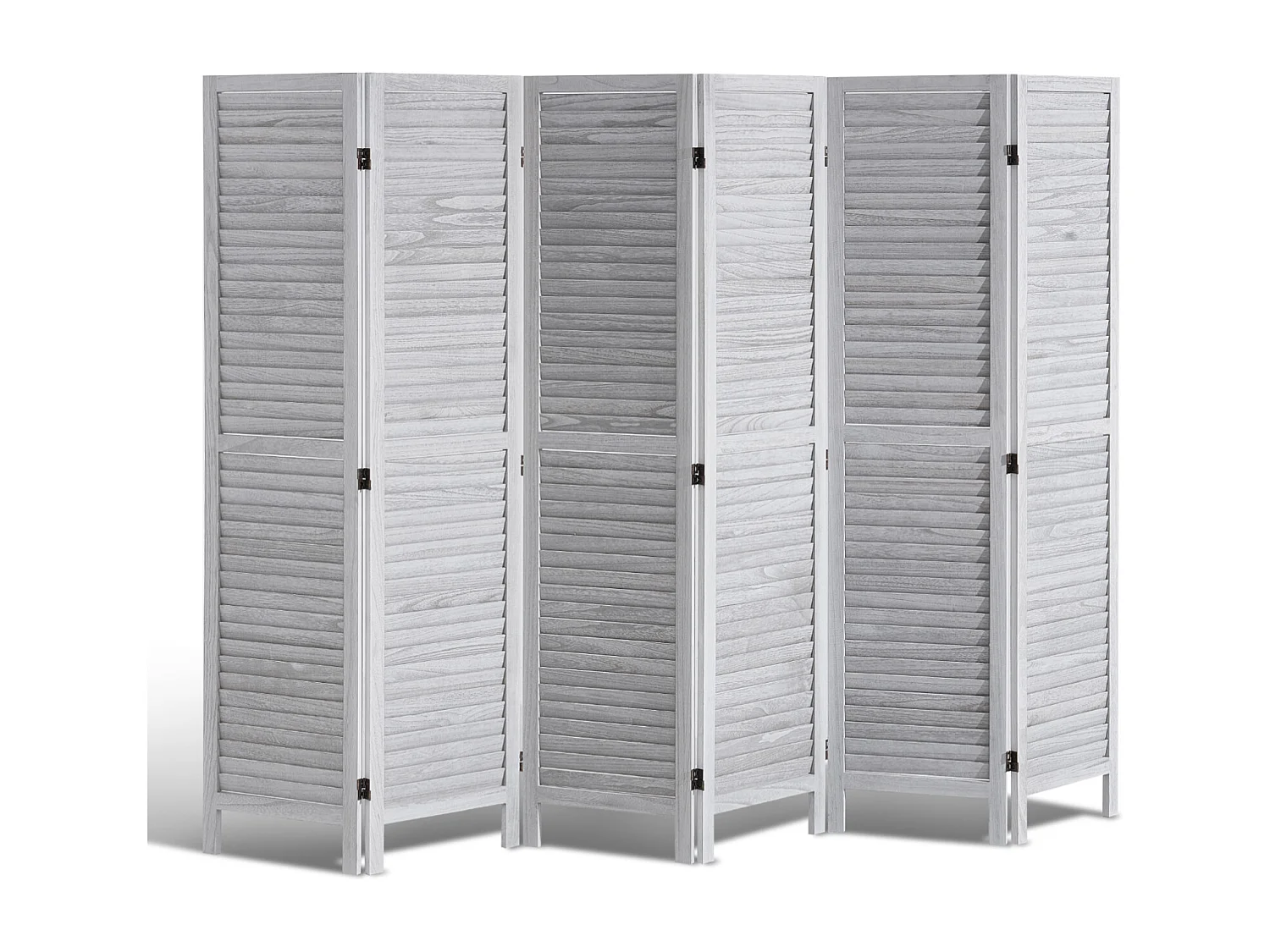 Cloison de Séparation en Bois à 6 Panneaux SucceBuy, Écran de Confidentialité en Bois pour la Séparation des Pièces